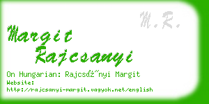 margit rajcsanyi business card